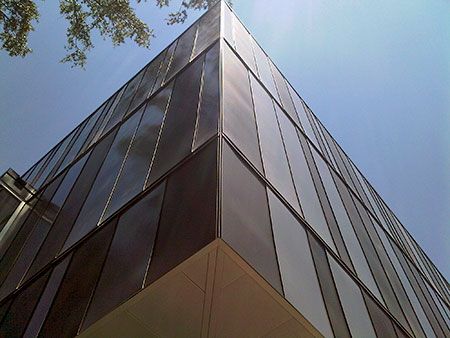 SECCA-Zinc Siding Office Building installation by CASS Sheetmetal Detroit MI