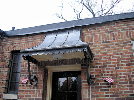 03-copper canopy fabrication by cass sheetmetal detroit mi