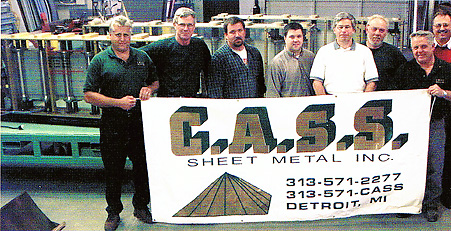 CASS-Sheetmetal Team-Photo-with-Logo Sign