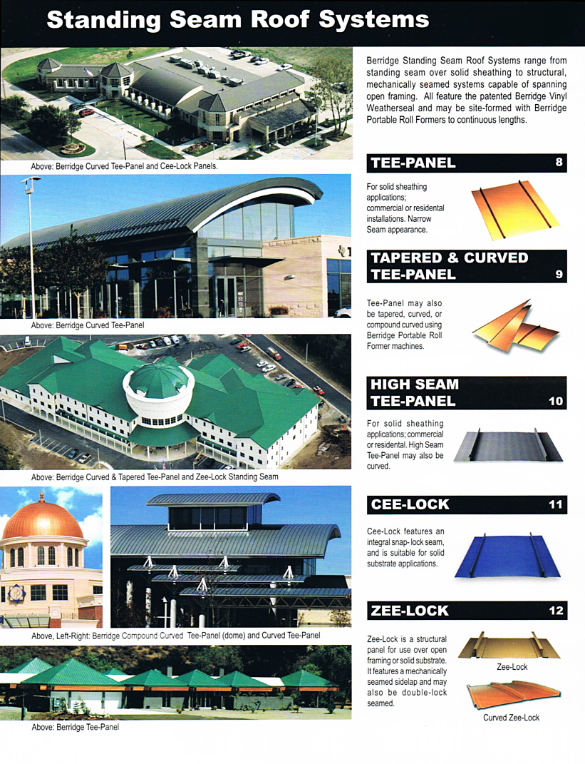 Berridge Metal Roofing Systems by CASS Sheetmetal Detroit MI