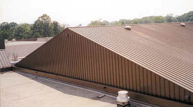 fairlane_manor_athletic_facil-metal roofing system installation by CASS Sheetmetal Detroit MI