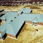 Elementary School new Metal Roofing installation by CASS Sheetmetal Detroit MI