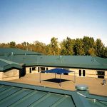 Elementary School new Metal Roofing installation by CASS Sheetmetal Detroit MI
