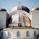 Troy MI Church new Copper Domes custom fabrication by CASS Sheetmetal Detroit MI