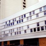 stainless-steel-siding-panels for hospital building installation by CASS Sheetmetal Detroit MI